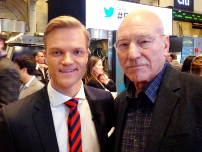 Mit Schauspieler Patrick Stewart